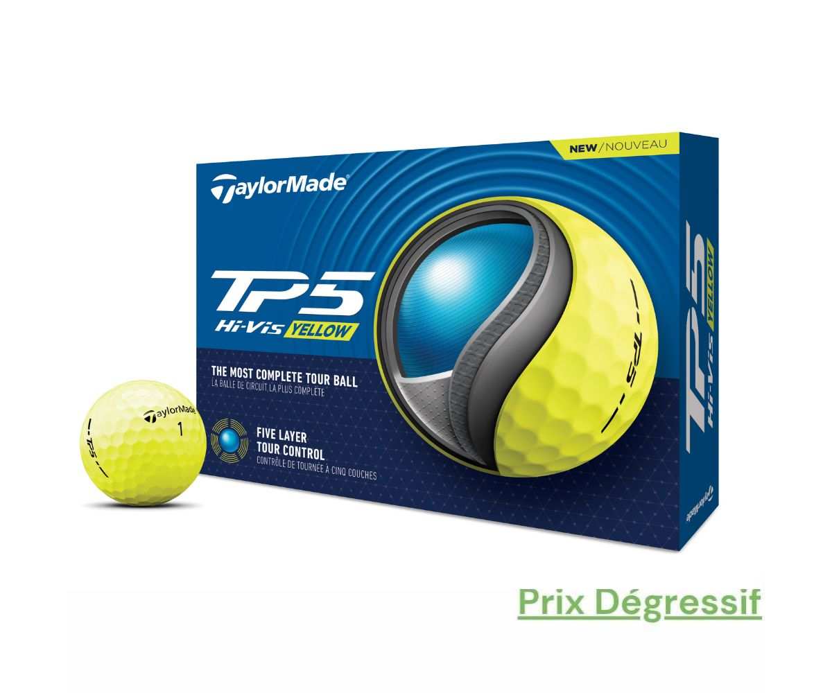 Balles Taylormade TP5x Yellow