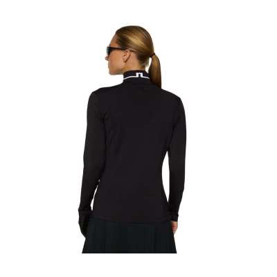Polo Manches Longues Femmes J.Linderberg Hertta FW25 Black