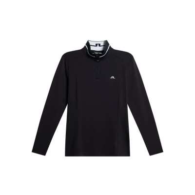 Polo Manches Longues Femmes J.Linderberg Hertta FW25 Black