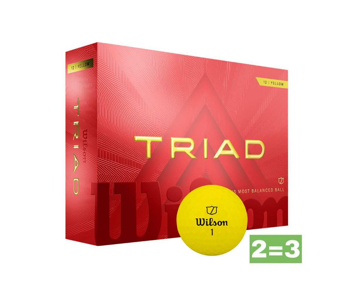 Balles Wilson Triad Yellow