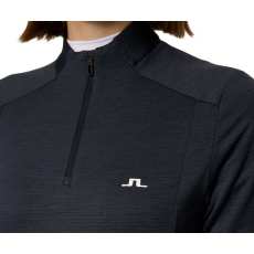 Sweat Femme J.Lindeberg Steffi Quarter Zip Mid Layer FW25 Navy Melange