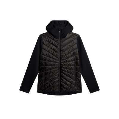 Veste Femme J.Lindeberg Madde Quilt Hybrid Hood FW25 Black