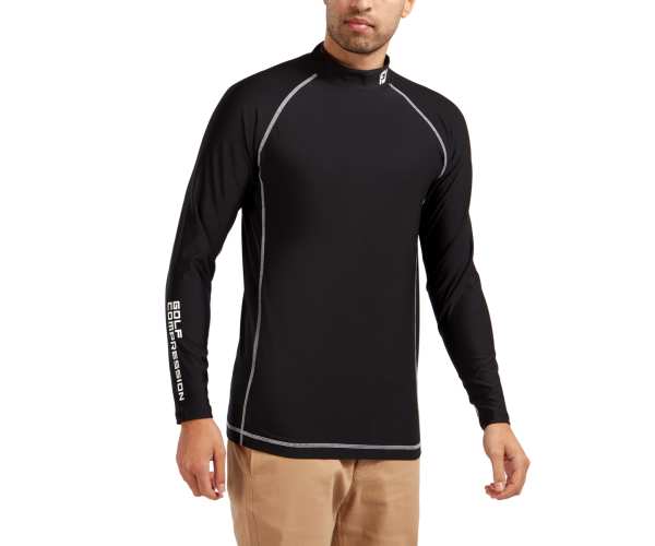 T-Shirt de compression Footjoy Baselayer Mock FW25 Black