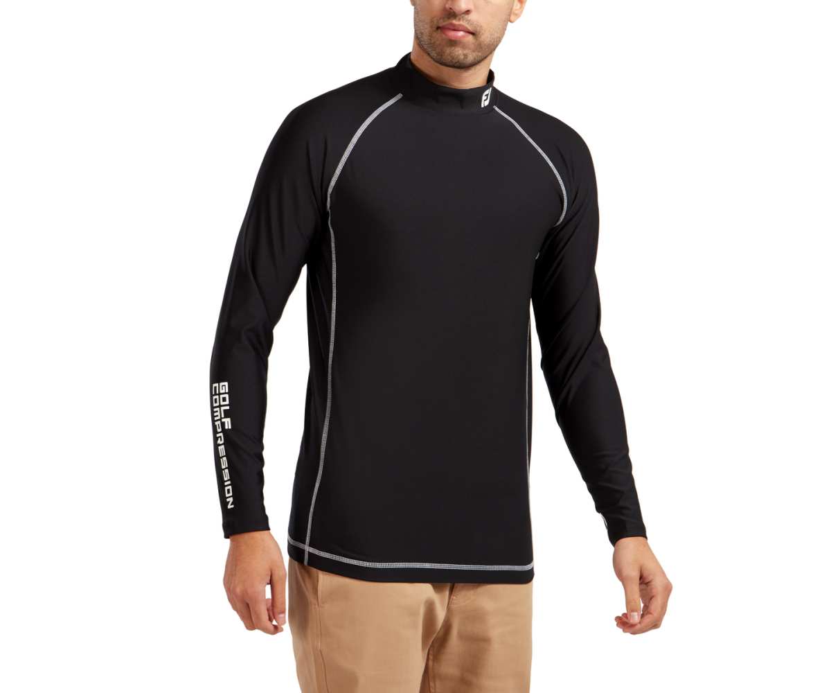 T-Shirt de compression Footjoy Baselayer Mock FW25 Black