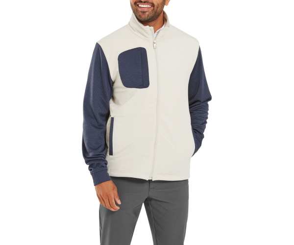 Veste Footjoy Hybrid Thermoseries FW25 Stone Charcoal