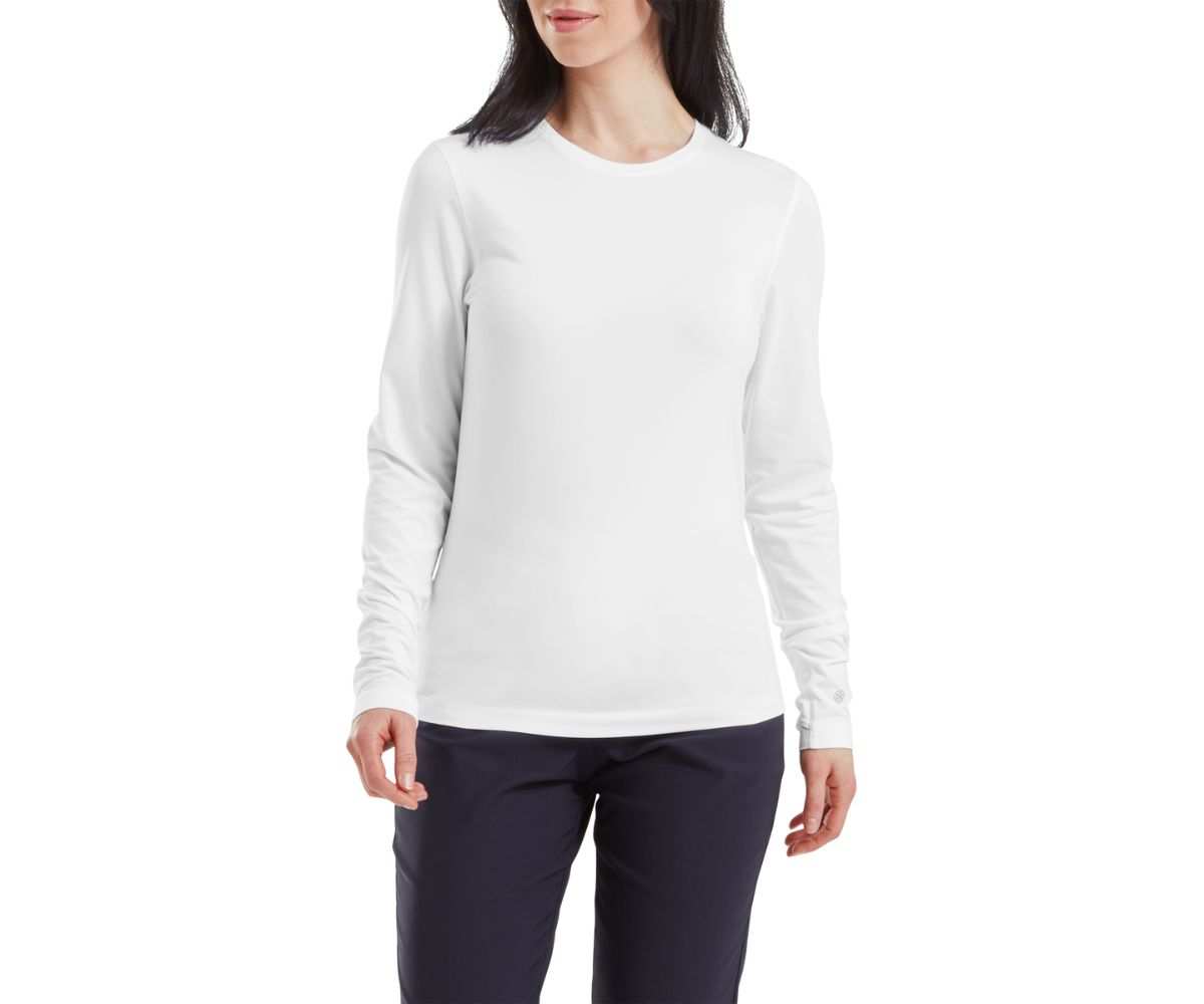 T-Shirt Manches Longues Femme Footjoy Thermoseries Polaire FW25 White