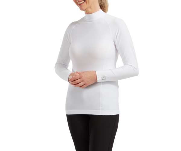 T-Shirt de compression Femme Footjoy Baselayer Mock FW25 White