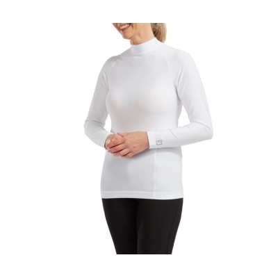T-Shirt de compression Femme Footjoy Baselayer Mock FW25 White