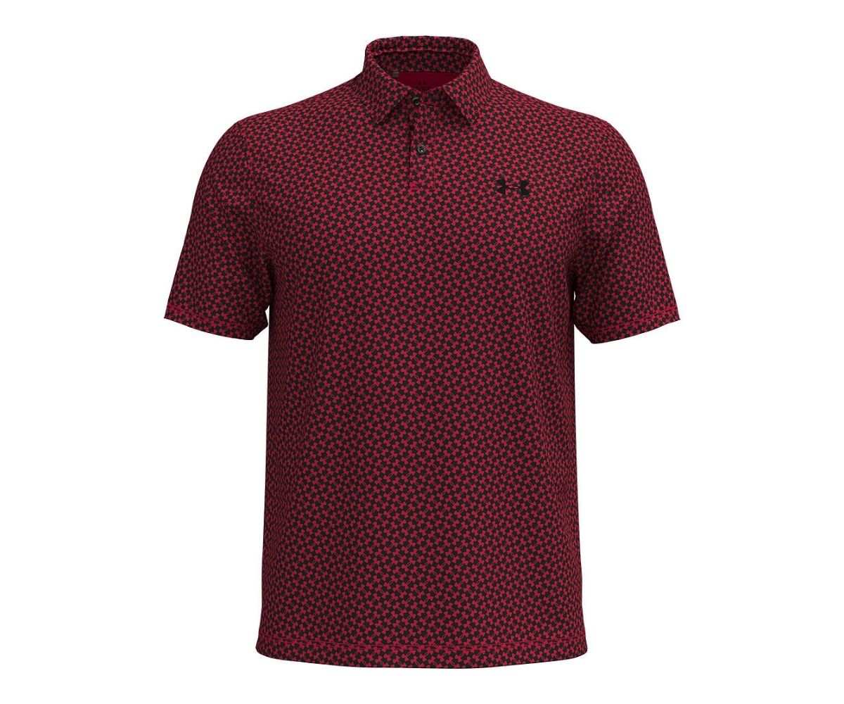 Polo Under Armour T2G Printed FW25 Black Racer Red