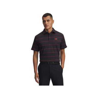 Polo Under Armour Playoff 3.0 Stripe FW25 Black Red
