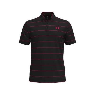 Polo Under Armour Playoff 3.0 Stripe FW25 Black Red