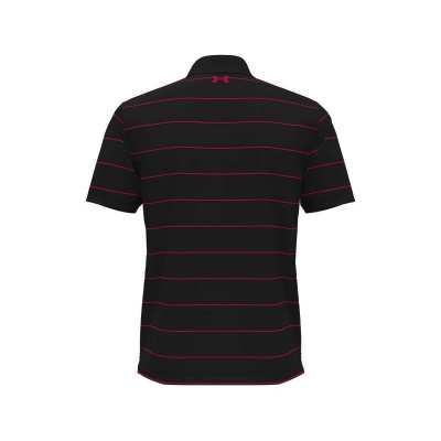 Polo Under Armour Playoff 3.0 Stripe FW25 Black Red