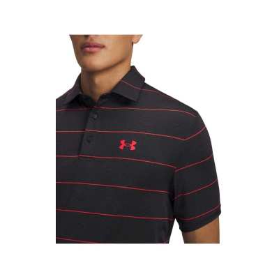 Polo Under Armour Playoff 3.0 Stripe FW25 Black Red