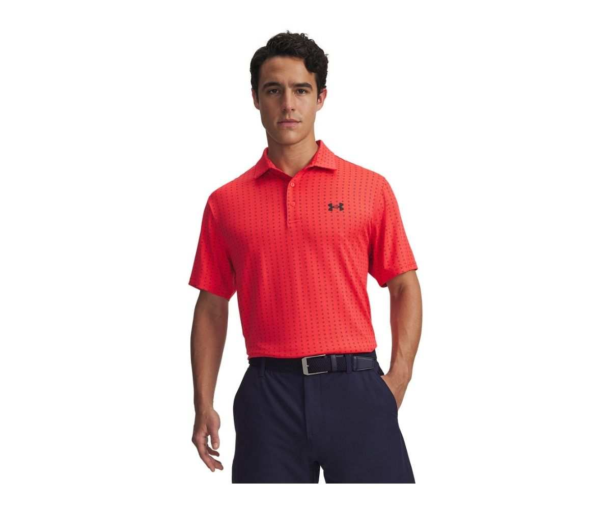 Polo Under Armour Playoff 3.0 Printed FW25 Racer Red