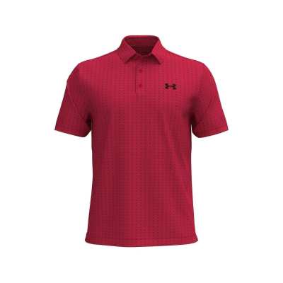 Polo Under Armour Playoff 3.0 Printed FW25 Racer Red