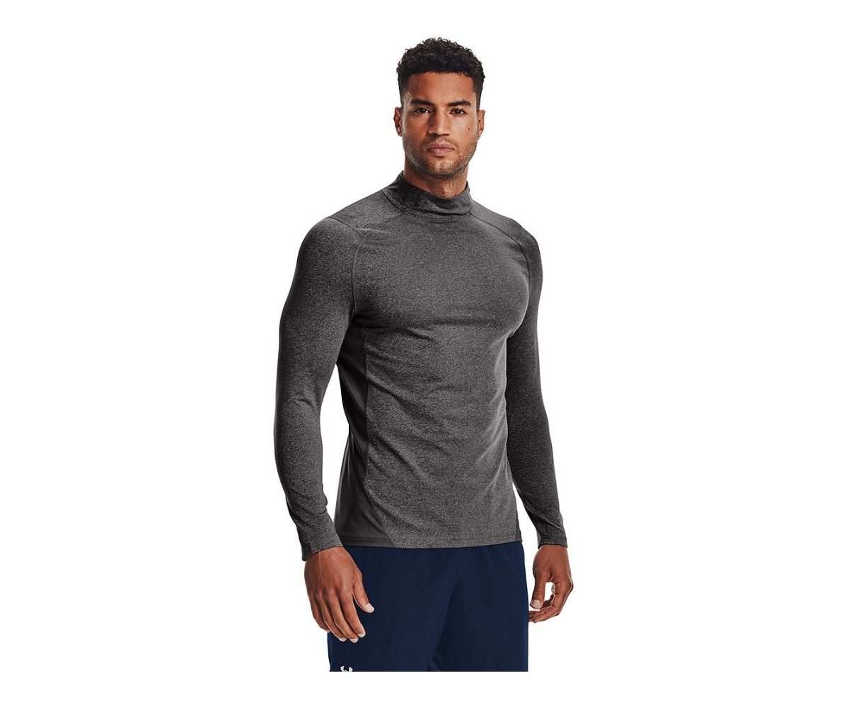 T-Shirt de Compression Under Armour CG Armour Fitted Mock FW25 Charcoal