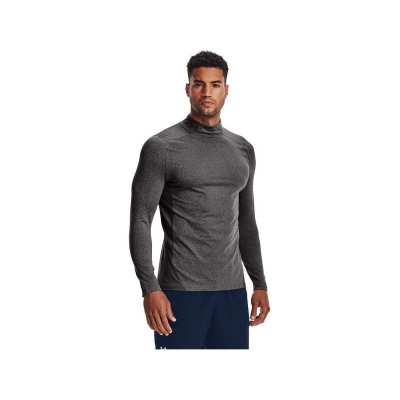 T-Shirt de Compression Under Armour CG Armour Fitted Mock FW25 Charcoal
