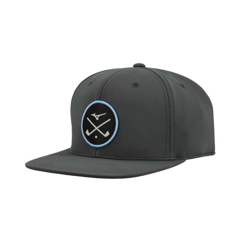 Casquette Mizuno Crossed Clubs Snapback Charcoal