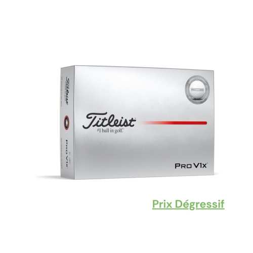 Balles Titleist Pro V1X 25' Enhanced Alignment White