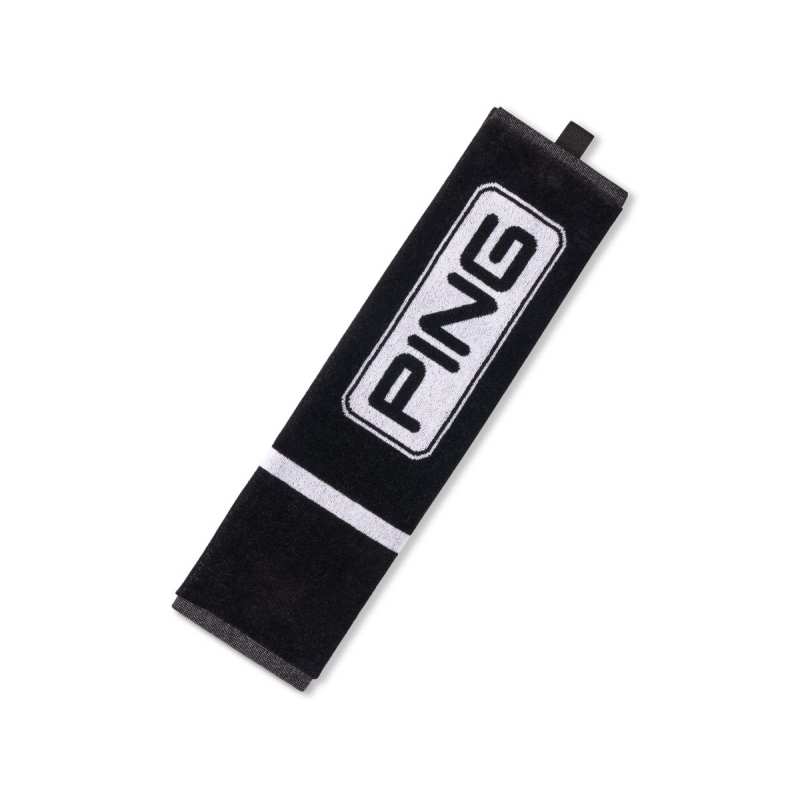 Serviette Ping Tri Fold Towel 2025 Black White