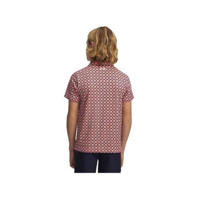 Polo Junior Under Armour Matchplay Printed Polo SS26 Posh Pink Navy