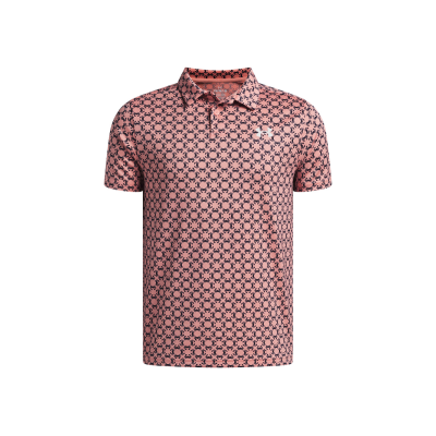 Polo Junior Under Armour Matchplay Printed Polo SS26 Posh Pink Navy