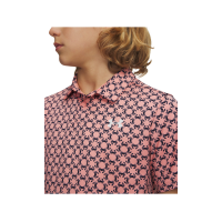 Polo Junior Under Armour Matchplay Printed Polo SS26 Posh Pink Navy