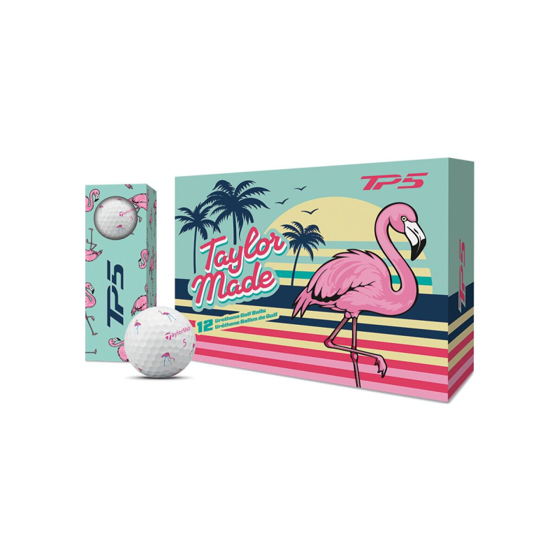 Balles Taylormade TP5 Pix Flamingo
