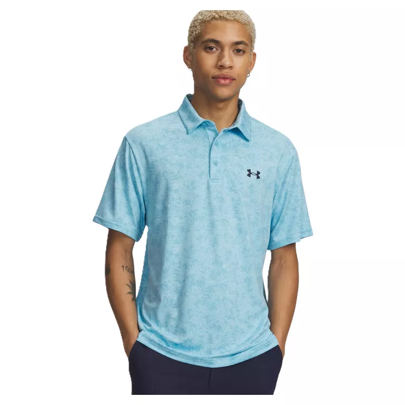 Polo Under Armour Playoff 3.0 Printed SS26 Tropical Fescue Navy