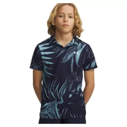 Polo Junior Under Armour Matchplay Printed Polo SS26 Navy Blue Haze