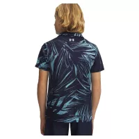 Polo Junior Under Armour Matchplay Printed Polo SS26 Navy Blue Haze