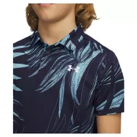Polo Junior Under Armour Matchplay Printed Polo SS26 Navy Blue Haze