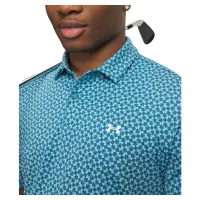 Polo Under Armour T2G Printed Diagonal Heartbeat SS26 Boundless Haze