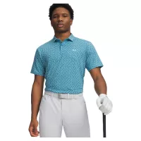 Polo Under Armour T2G Printed Diagonal Heartbeat SS26 Boundless Haze
