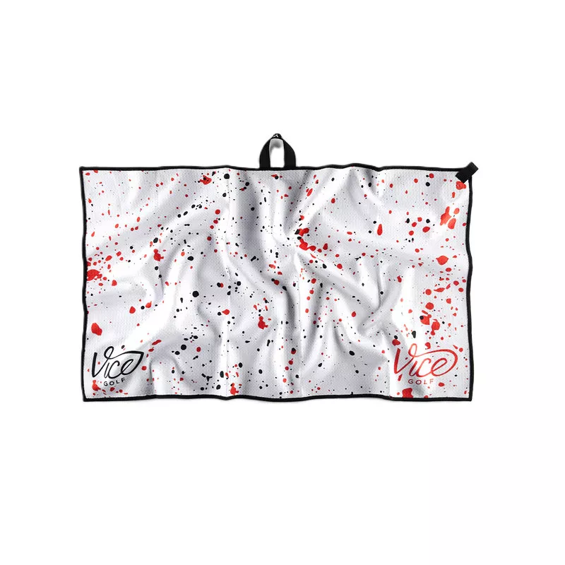 Serviette Vice Golf Shine Drip Red Black