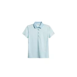 Polo Femme J.Lindeberg Tour Tech Print Polo SS26 Bridge Stack Skylight