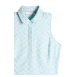 Polo Sans Manches Femme J.Lindeberg Dena Print SS26 Bridge Stack Slylight