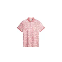 Polo J.Lindeberg Tour Tech Print SS26 Oak Flamingo