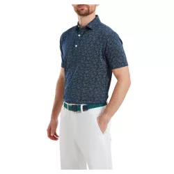 Polo Footjoy Print Floral Lisle SS26 Navy White