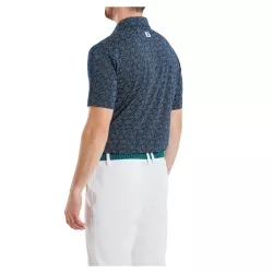 Polo Footjoy Print Floral Lisle SS26 Navy White