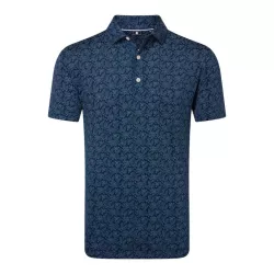 Polo Footjoy Print Floral Lisle SS26 Navy White