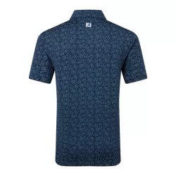 Polo Footjoy Print Floral Lisle SS26 Navy White