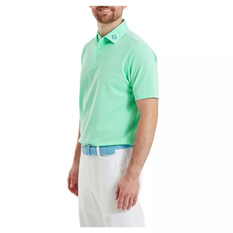 Polo Footjoy Stetch Pique Solid SS26 Sea Glass