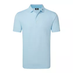 Polo Footjoy Pique Print Shell SS26 Blue Reef