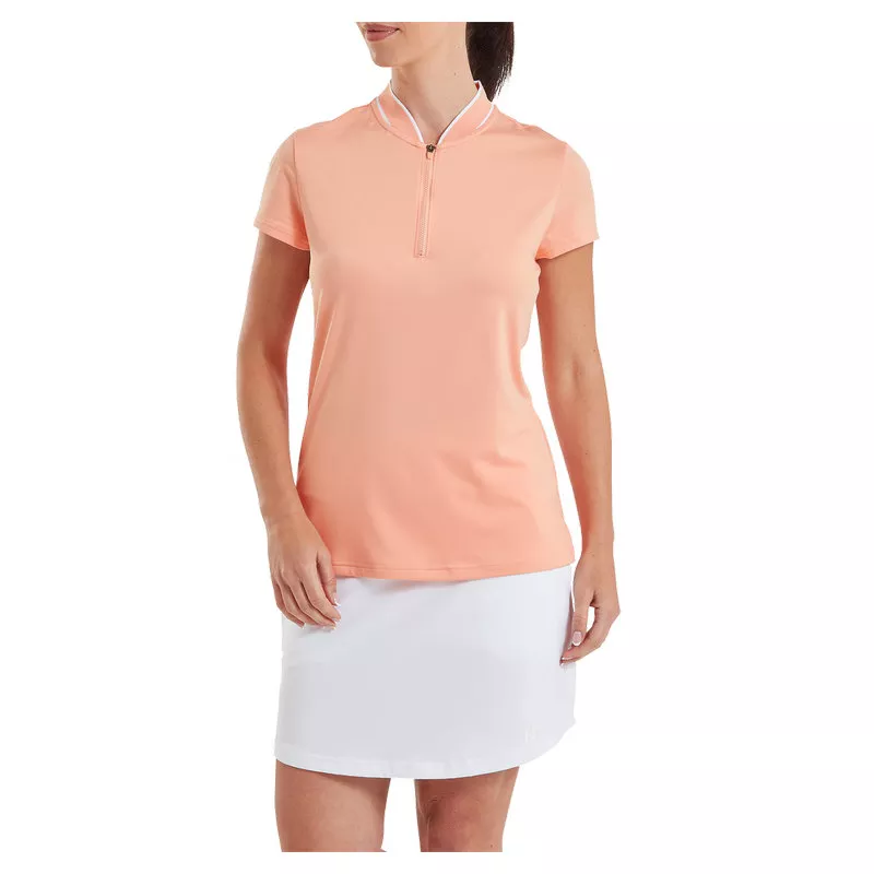 Polo Femme Footjoy Zip Blade SS26 Peach