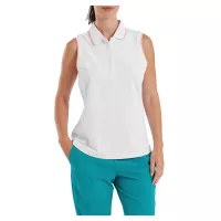 Polo Femme Sans Manches Footjoy SS26 White