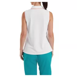 Polo Femme Sans Manches Footjoy SS26 White