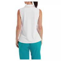 Polo Femme Sans Manches Footjoy SS26 White