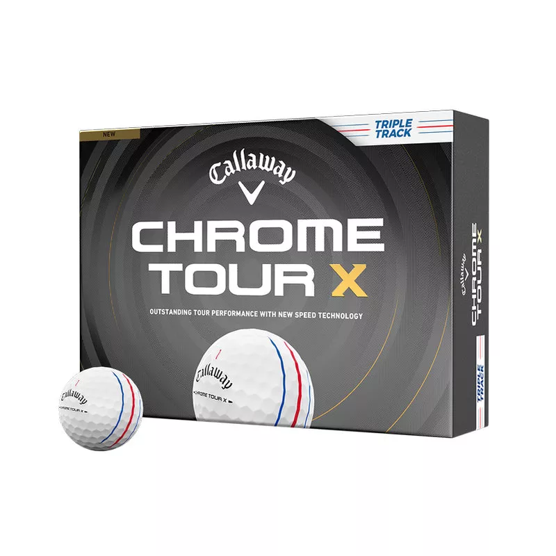 Balles Callaway Chrome Tour X Triple Track White