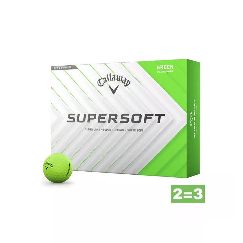 Balles Callaway Supersoft Green
